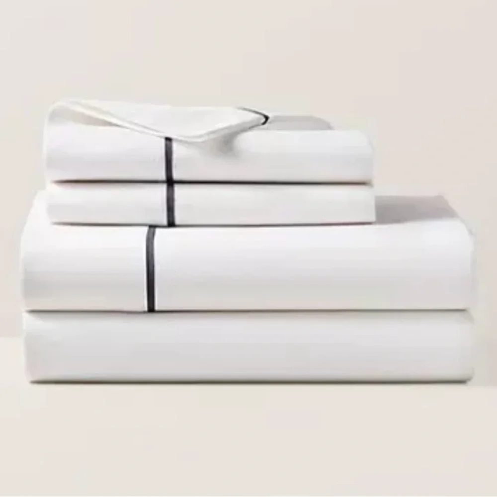 $175 NEW RALPH LAUREN HOME QUEEN FLAT SHEET LOFT GRAY